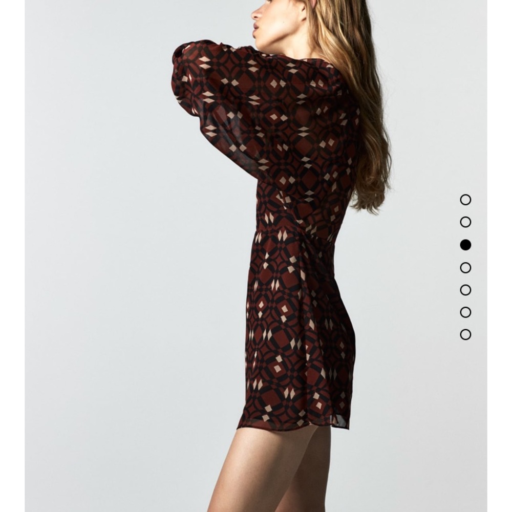 Zara Printed Mod Mini Dress - Picture 4 of 10